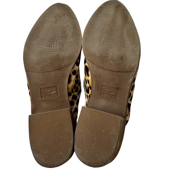 Crown Vintage Leopard Cheetah Print Calf Hair Booties Women's Size 6 - Picture 8 of 10